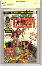 Marvel Chillers #4 CBCS 6.5 Witnessed Sig Chris Claremont 1976 23-0B02941-068