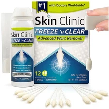 Skin Clinic FREEZE n CLEAR™ Advanced Wart Remover, Tough on Warts, Gentle on