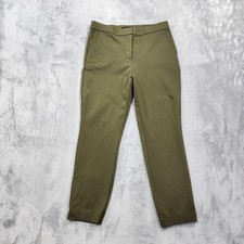 Banana Republic Pants Womens 10 Green Ponte Slim Ankle Pockets Stretch Office