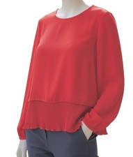 RINASCIMENTO Bluse Tunika Langarm ROT  Grösse M