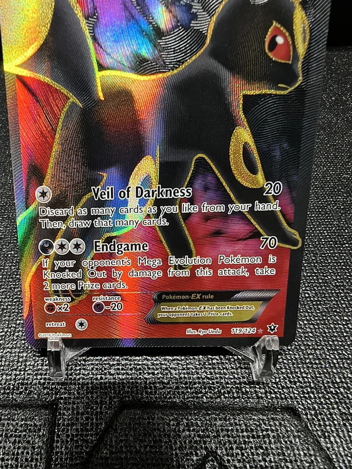 Pokémon TCG Umbreon EX 119/124 NM/M Full Art Ultra Rare XY Fates Collide - Image 3 of 4