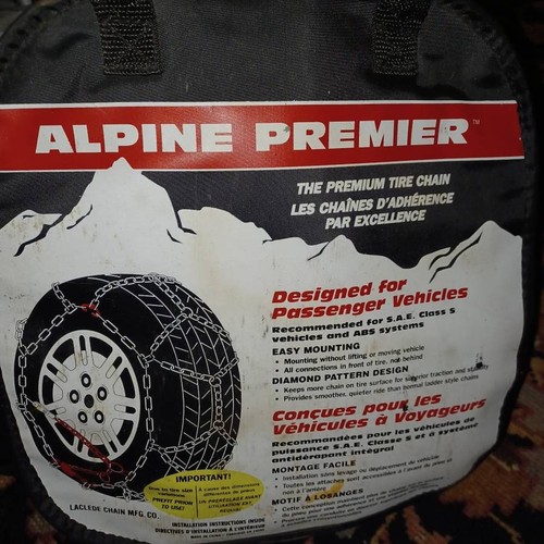NEW Alpine Premier snow/ice tire CHAINS fit 14" 15" 16" 17" tires #1540. Perfect - Picture 3 of 3