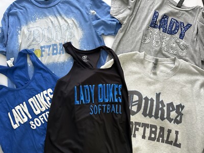 Lady Dukes Parent Fan Shirts, Size Large Lot 