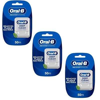 Oral-B Pro Expert Advanced Deep Clean Zahnseide (3er Pack x 50 Meter)