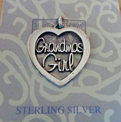 Sterling Silver 20x20mm says Precious in a Cut Out Heart Charm!