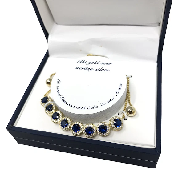 Olivia Jackson Bracelet 14K Gold Over Sterling Silver Cubic
