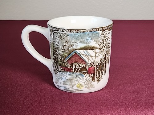 Johnson Bros Friendly Village - Tazza da tè caffè The Covered Bridge - Inghilterra - Foto 2 di 8
