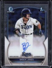 2023 Bowman 1st #CPA-BJ Brock Jones Chrome Prospect Autographs NMT