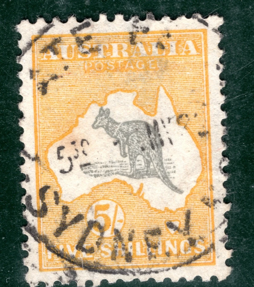 AUSTRALIA KGV High Value SG.42a Grey & Orange (1920) ROO Used Cat £170 GRBLUE113 - Image 4 of 4