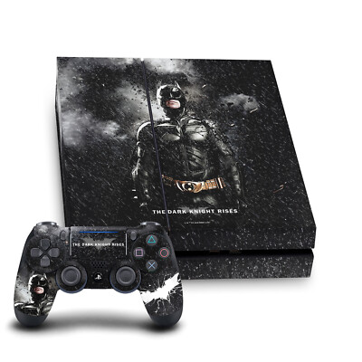 THE DARK KNIGHT RISES KEY ART VINYL SKIN DECAL FOR SONY PS4 CONSOLE & CONTROLLER