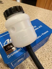 PORSCHE  356C 912 911 BRAKE FLUID RESERVOIR OEM ORIGINAL REPLACEMENT WITH HOSE