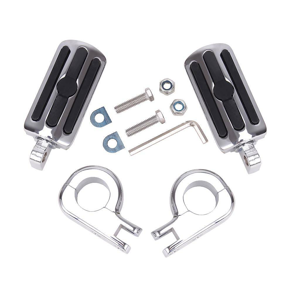 1.25" Motorcycle Highway Foot Pegs Footrest For Harley Touring Road King Glide