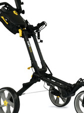 iCart Volta 360 3 Wheel Push Trolley - With Brake and Scorecard holder - Black