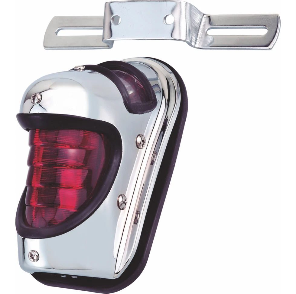 Fanale Moto Impermeabile Con Staffa Metallica Fanale Posteriore Universale Per Moto 12V Lampada Da Corsa Integrata Luce Posteriore Integrata Stop E Posizione