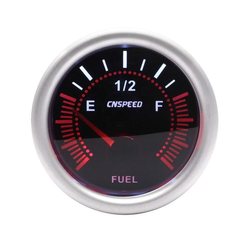 2" 52mm Car Fuel Level Gauge Meter With Fuel Sensor E-1/2-F Pointer Universal - Image 2 of 4