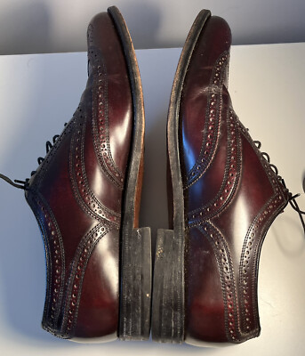 Vintage Florsheim Imperial Wingtip Oxford Dress Shoes 10D 