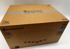 EcoSmart 75-Watt Equivalent BR40 Dimmable LED Light Bulb Daylight 6-Pack