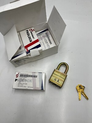 Pack of 6 Skilcraft Laminated Steel Padlock Two Keys 5340-00-158-3805, AA594872S