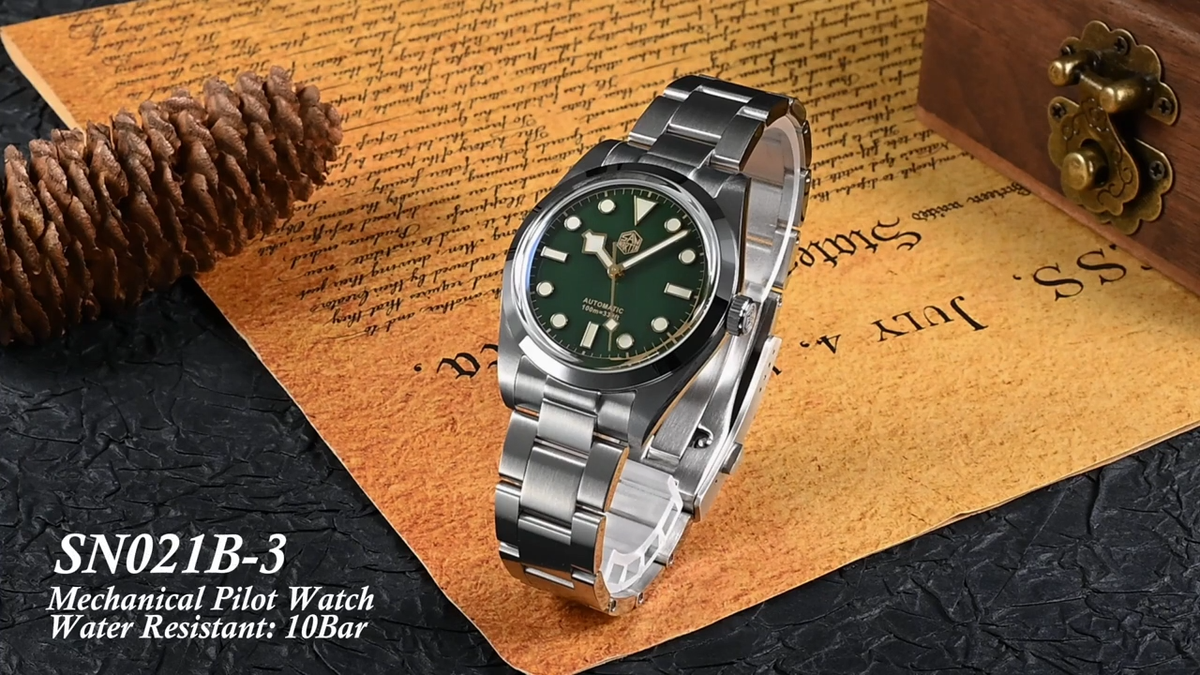 SAN MARTIN SN021-G-B3 BB36 Explore Climbing Automatic 37mm 10 ATM