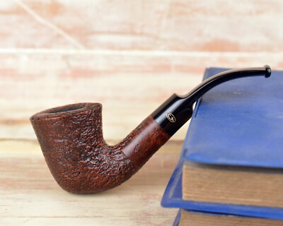 SABBIATE MARRONE bent dublin brown sandblasted italian pipe