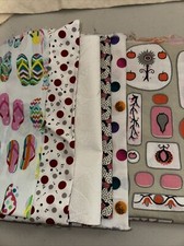 Fabric 100 cotton pieces total 2 yards quilt shop quality