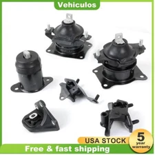 6pcs Engine Motor & Transmission Mount for 2003-2007 Honda Accord l4 2.4L AUTO