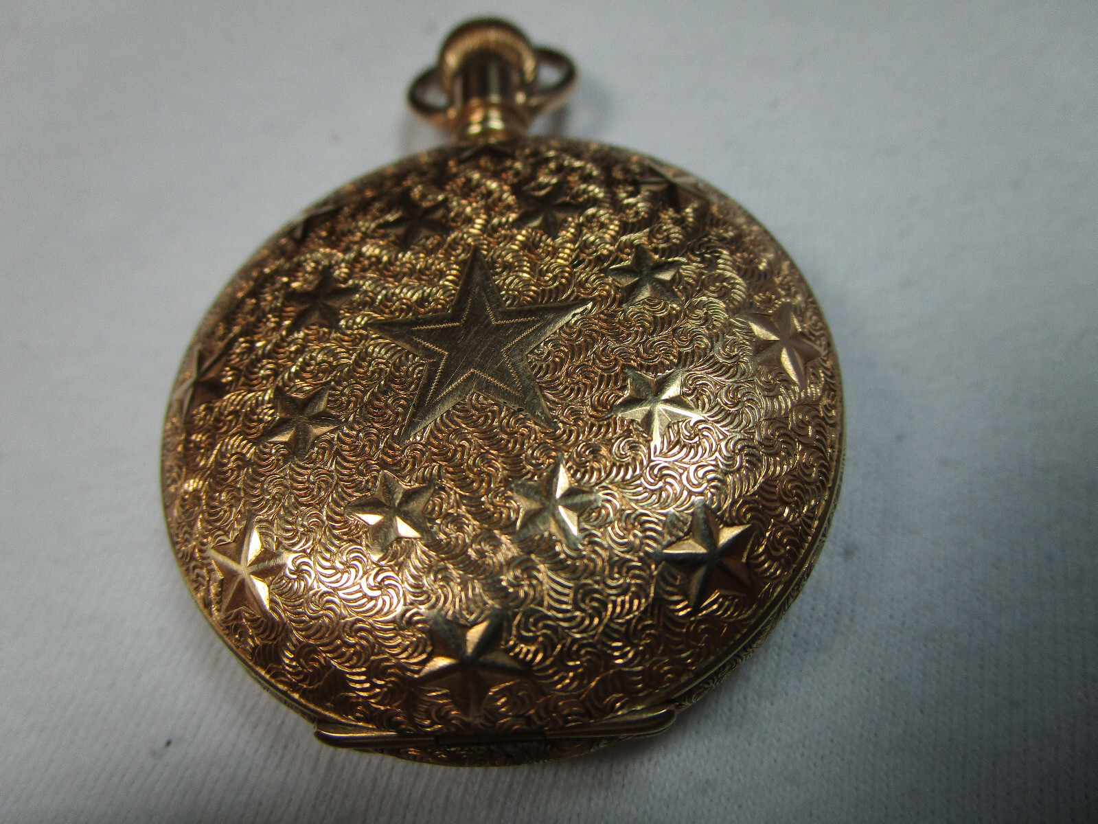 Elgin Solid Gold Pocket Watch* Over Composition 1… - image 17