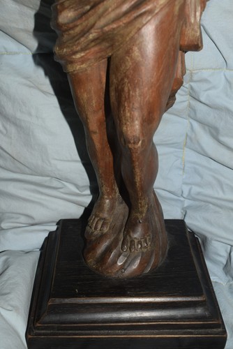 Scultura, putti con cornucopie - 58 cm - Legno angeli statue - Foto 17 di 20