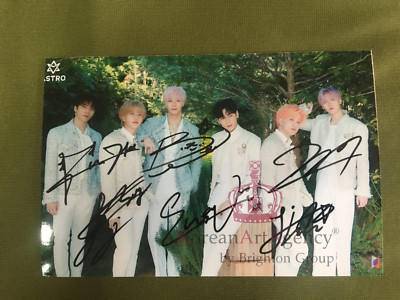 Astro Autograph Moon Bin Cha Eun Woo Rocky Yoo San-ha Jinjin MJ 6inches