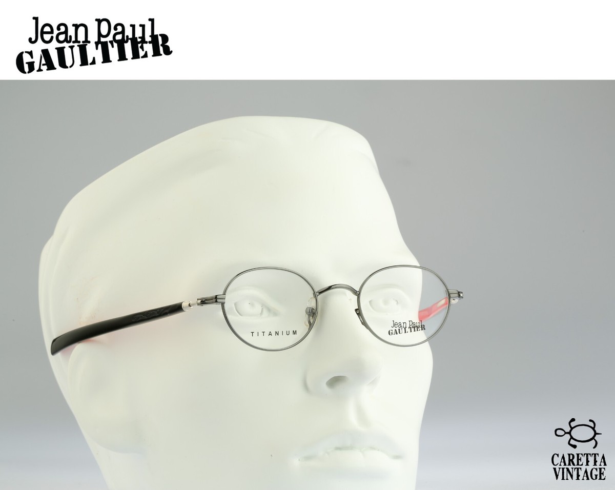 Jean Paul Gaultier 55-0045 Titanium, 90s swichable temple