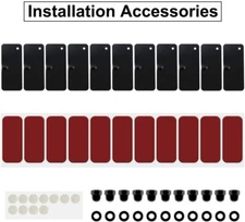 Window Louver Replacement Hardware Double Sided 3M Mounting Installation Kit
