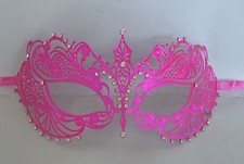 Pink Filigree Metal Venetian Party Masquerade Mask NEW Express Post Available