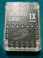 Intec PlayStation Memory Card 1X - 15 Blocks Tested Blue