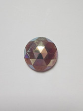 Round Faceted Jewels- German Made- Opal Beige Iridescent- Multiple Sizes