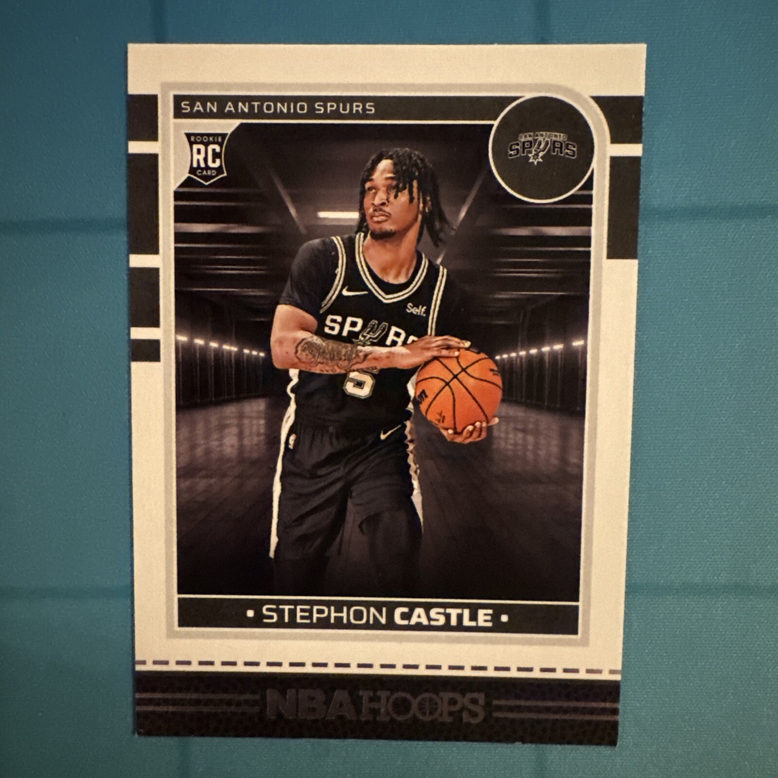 2024-25 Panini NBA Hoops Rated Rookie #234 Stephon Castle, San Antonio Spurs