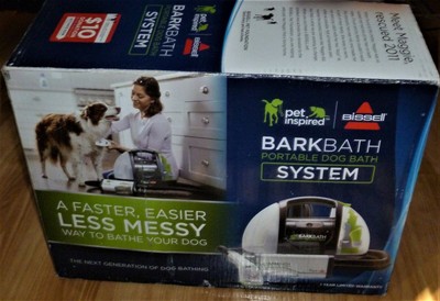 barkbath portable dog grooming system by bissell