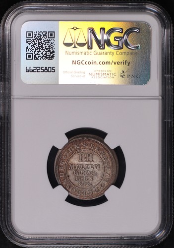 1686 HB German States Brunswick-Lüneburg-Calenberg Silver 4 MG KM-27 NGC MS-64 - Picture 2 of 2
