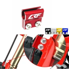 CRF LOGO Front Brake Lines Hose Clamp Holder For HONDA CRF450X 450R 450L 450RX