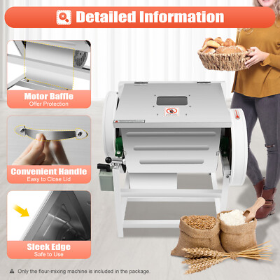 110V Electric Commercial Double Speed Spiral Dough Mixer Flour Mixing Machine