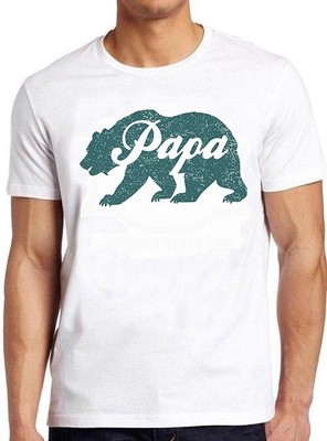 T-Shirt Papa Bär Vatertag Papa Opa Wald lustig Meme Geschenk M960