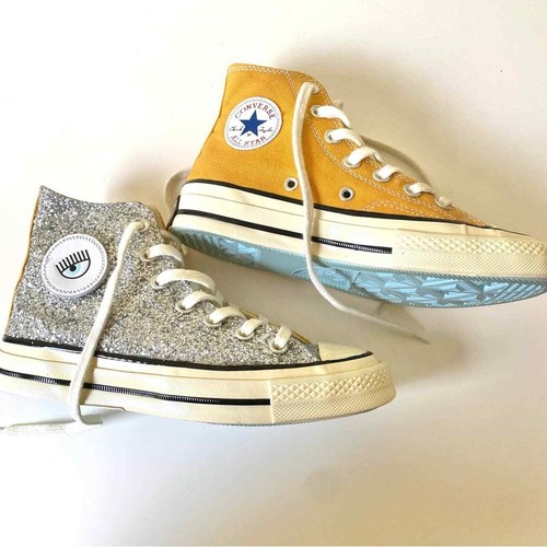 Converse x Chiara Ferragni Chuck Taylor All Star Sunflower Yellow Glitter |  eBay