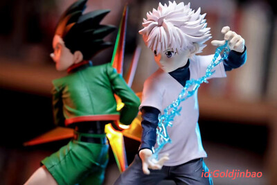 Figuras De Anime De Gon Y Killua Sentados – PVC, Estáticas, 12,5 Cm, Ideales Para Decoración Y Regalo