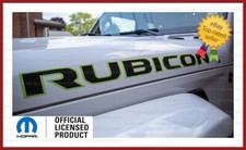 2018 - 2026 Jeep Rubicon Hood Decals Stickers Jl Black Zombie Bright Green Fj5t8