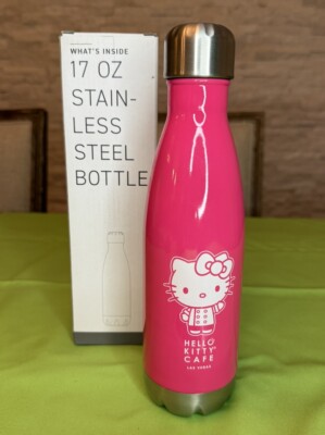 New Hello Kitty Cafe Las Vegas Force H2GO Stainless Bottle 17oz Coffee Pink