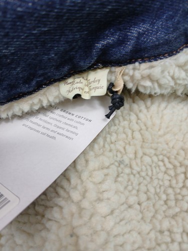 Chaqueta de camionero Sherpa tipo 2 de mezclilla hecha y hecha a mano Levis talla XL para hombre $248 - Imagen 8 de 8