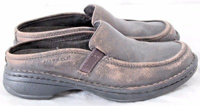 Merrell 40304 Tetra Slide Dark Earth Distressed Walking Mule Shoes Women's 5.5 | eBay
