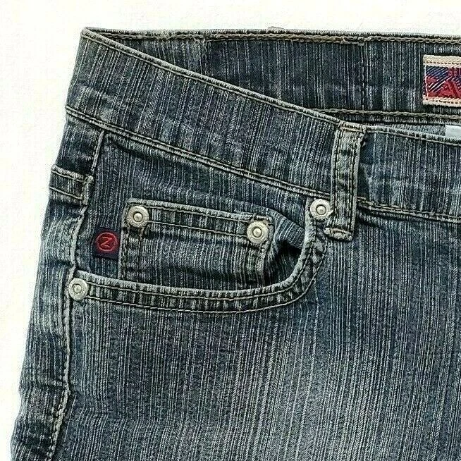 Pantalones Cortos de Jean CAVARICCI JR 5 De Colección Y2K Azul Elastizado Denim Mini Tiro Bajo Lavado Medio Foto 3 de 4
