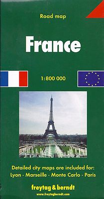 Map of France, by Freytag & Berndt