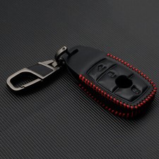 3Tasten PU Leder Fernbedienung Schl&uuml;sselh&uuml;lle Autoschl&uuml;ssel F&uuml;r Benz E S Klasse