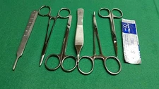 32 PCS STUDENT MEDICAL SURGERY INSTRUMENTS FORCEPS SCISSORS NEEDLE HOLDER